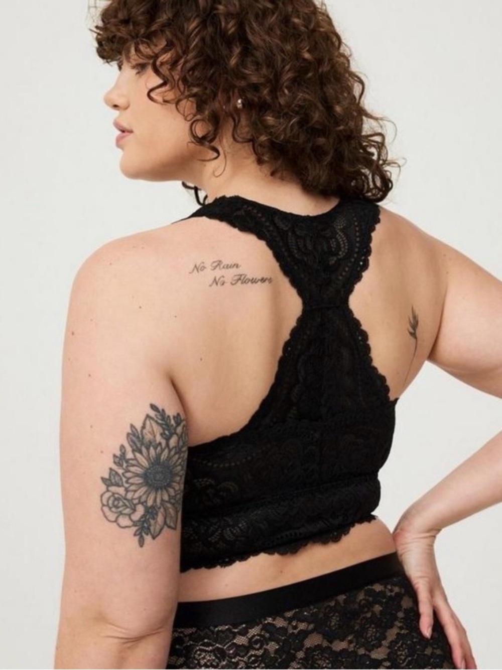 Unlined Lace Racerback Bralette - Picture 6 of 8